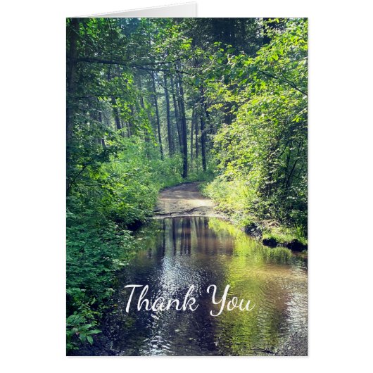 Dank u wel, Forest Lake Wilderness Peaceful Scene (Voorkant)