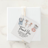 Dank u wel Genderneutrale tweekleppige kleren Favo Bedankjes Labels (In situ)