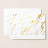 Dank u wel, Gouden Folie Groet Dank Kaart (Met envelop)