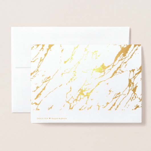 Dank u wel, Gouden Folie Groet Dank Kaart (Met envelop)