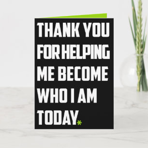 Dank u wel grappig bedankkaart