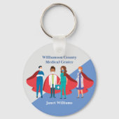 Dank u wel het Gezondheidswerkersziekenhuis Superh Sleutelhanger (Achterkant)