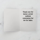 Dank u wel het Hart van de Hoorker van de Dog met  Bedankkaart (Binnen)