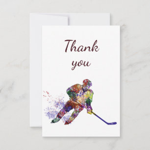 Dank u wel Hockey Sport Bedankkaart