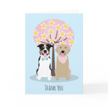 Dank u wel Honden van Cherry Blossom Tree
