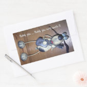 Dank u wel Hound Dog Rechthoekige Sticker (Envelop)