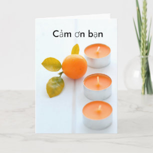 Dank u wel in Vietnam Bedankkaart