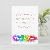 dank u wel kaart . (Staand voorkant)