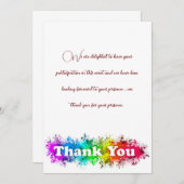 dank u wel kaart . (Voorkant / Achterkant)