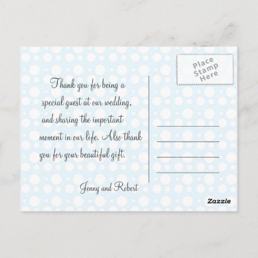 dank u wel kaart , stippen en dagboek (Achterkant)