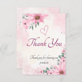 dank u wel kaarten (Voorkant / Achterkant)