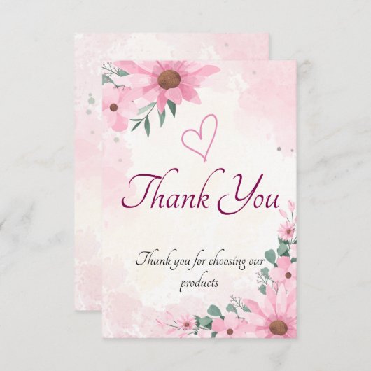 dank u wel kaarten (Voorkant / Achterkant)