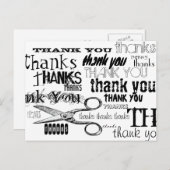 dank u wel kaarten (Voorkant / Achterkant)