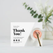 Dank u wel Korting op de klantenlobby van de boeg Aankondigingskaart (Staand voorkant)