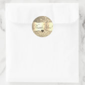 Dank u wel Labels Elegant Golden Gold Glitter Star (Tas)