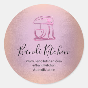 Dank u wel Logo Kitchen die het Tsjetsjeense Roos Ronde Sticker