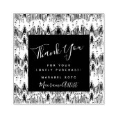 Dank u wel Macrame Business Logo Rubber Stempel (Afrduk)