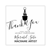 Dank u wel Macrame dat het Plant Bedrijfsleven hee Rubberstempel (Afrduk)