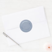 Dank u wel Magnolia Floral Blue Royal Garden Ronde Sticker (Envelop)