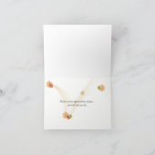 Dank u wel met gloeiende lichten bedankkaart (Binnen)