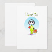 Dank u wel, met Good Luck Bedankkaart (Voorkant / Achterkant)