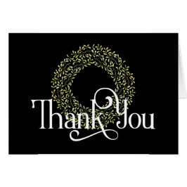 Dank u wel met Green Leaf Kerstmis Wreate