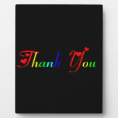 Dank u wel met het rode hart fotoplaat (Voorkant)