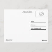 Dank u wel met Red Heart Briefkaart (Achterkant)