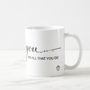 "Dank u wel, met waardering voor u" KoffieMok