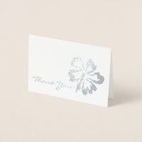Dank u wel Metallic Tropical Island Hibiscus Flowe