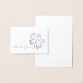 Dank u wel Metallic Tropical Island Hibiscus Flowe Folie Kaarten (Display)