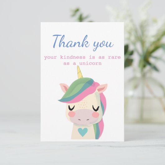 Dank u wel, mevrouw de Voorzitter, als u een UNICO Bedankkaart (Staand voorkant)