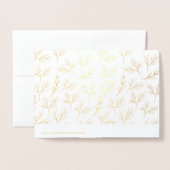 Dank u wel, mijnheer en mevrouw Calligraphy Weddin Folie Kaarten (Met envelop)