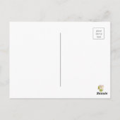 Dank u wel Mint Floral Pinapple en Elephant Briefkaart (Achterkant)