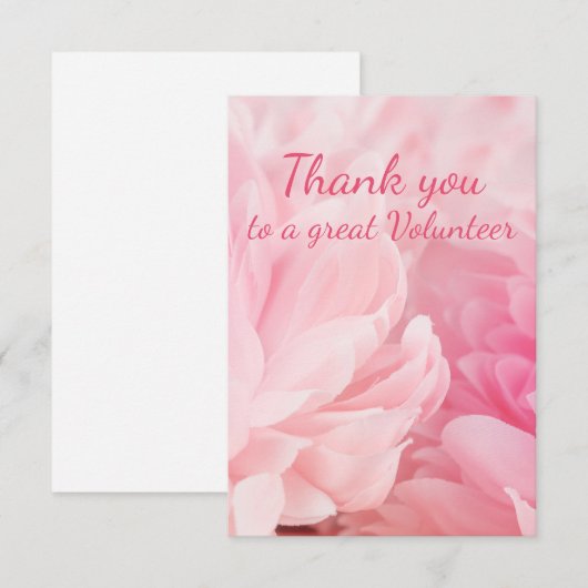 Dank u wel, mooie bloemen van de bloemenfamilie va bedankkaart (Voorkant / Achterkant)