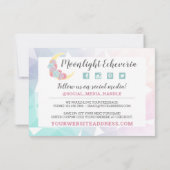 Dank u wel Moon en Succulent Pastel Mystic Boho Ka Kaart (Achterkant)