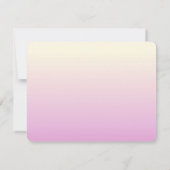 Dank u wel notities voor beige en roze ombre kaart (Achterkant)