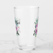 Dank u wel oma Groom of Bride Paars Glas (Links)