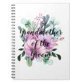 Dank u wel oma Groom of Bride Paars Notitieboek (Voorkant)