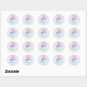 Dank u wel Ombre Pastels Stone SPA Wellness Ronde Sticker (Vel)