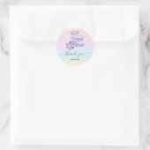 Dank u wel Ombre Pastels Stone SPA Wellness Ronde Sticker (Tas)