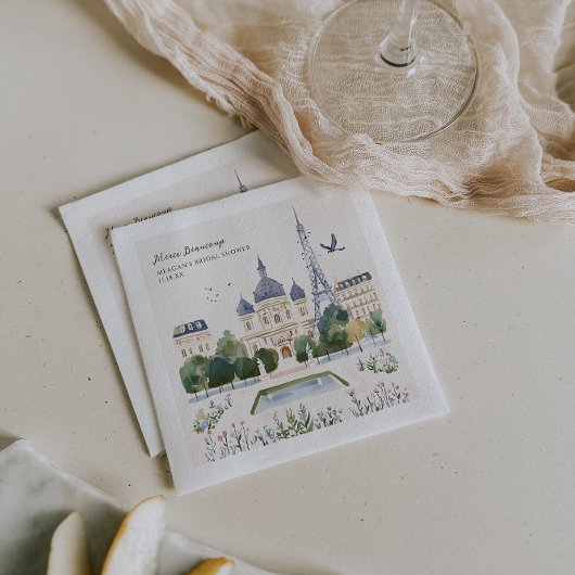 Dank U Wel | Parijse Aquarel Tuin Servet