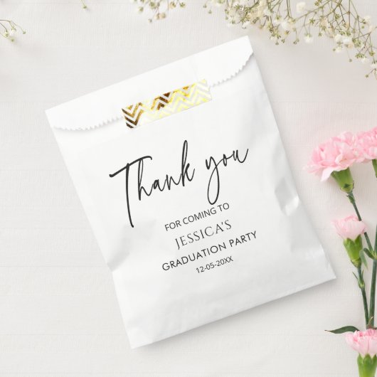 Dank u wel, Partij behandelt Afstuderen Afstuderen Bedankzakje (Gezegeld)