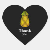 Dank u wel Pineapple Heart Sticker (Voorkant)