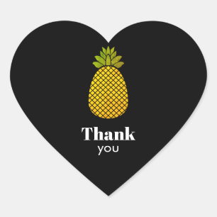 Dank u wel Pineapple Heart Sticker