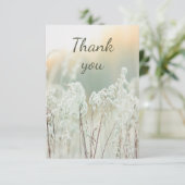 Dank u wel, prachtige Witte Garden Flowers Bedankkaart (Staand voorkant)