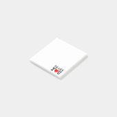 Dank u wel, Red Heart Post-it® Notes (Schuin)