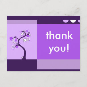 dank u wel : retro tree briefkaart