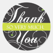 Dank u wel ronde sticker (Voorkant)
