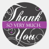Dank u wel ronde sticker (Voorkant)
